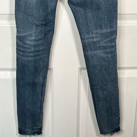 Special A Sz 1 High Rise Skinny Jeans Exposed Button Fly Distressed - Picture 8 of 11
